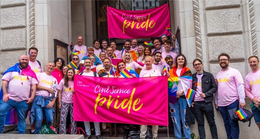 The Civil Service group at Liverpool pride