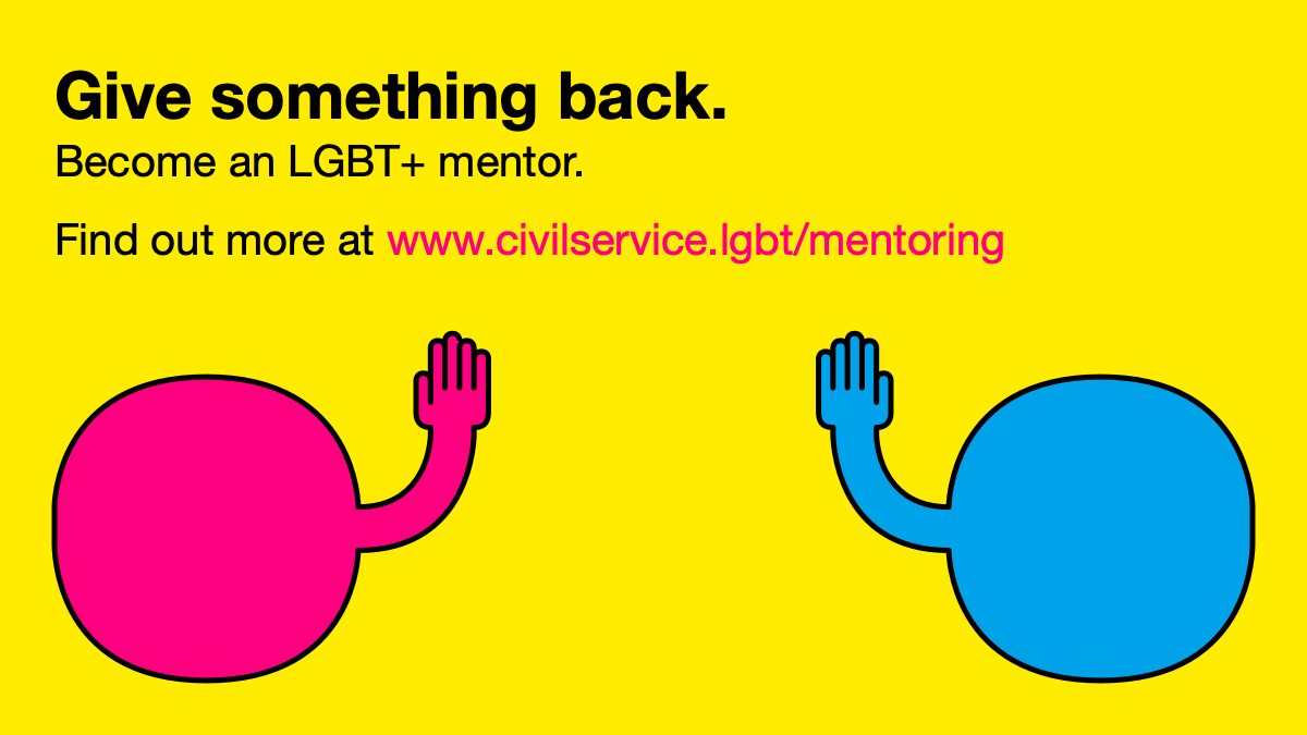 Give something back. Become an LGBT+ mentor.